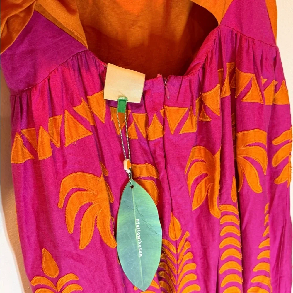 FARM Rio Orange and Pink Tropical Maxi Dress - Picture 10 of 14
